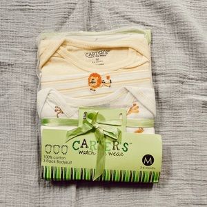 carters 3 pack baby infant onesie set 3-6 months